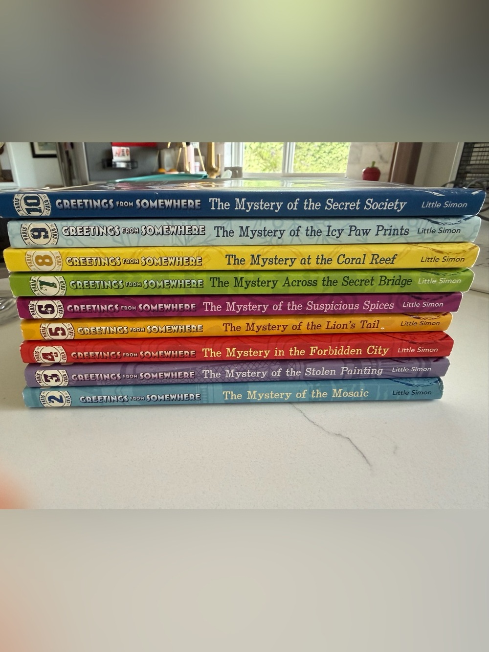 Greetings From Somewhere Little Simon Mystery Book Set - Colorful Spines
